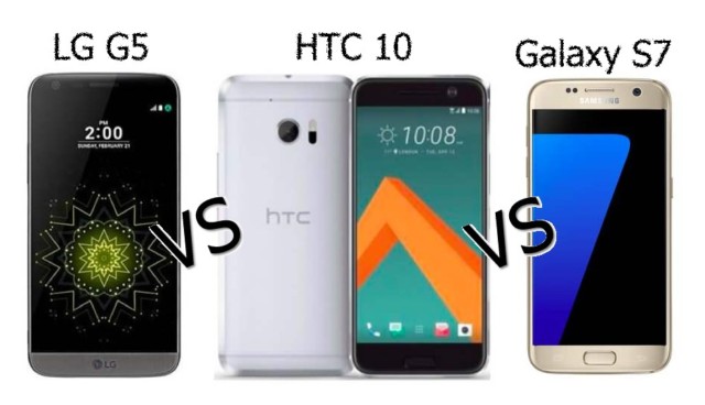 LG G5 vs Htc 10 vs Galaxy S7