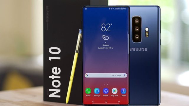 Galaxy Note 10 sarà più grande del Galaxy S10 Plus 