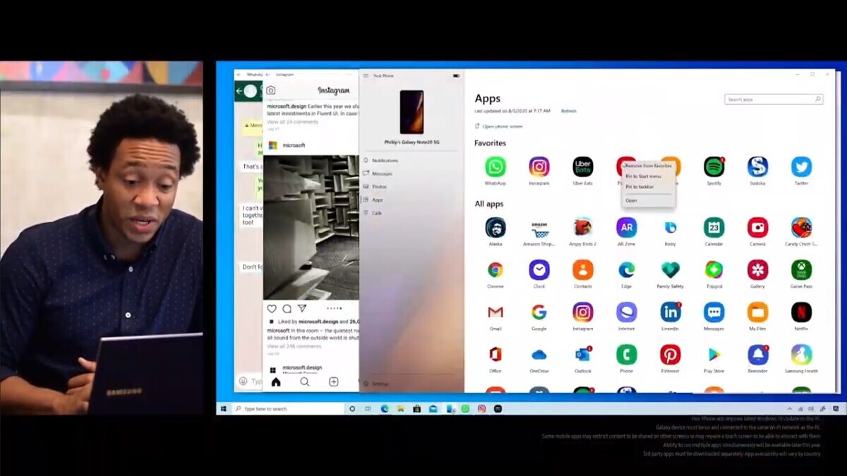 your phone app for windows 10 download