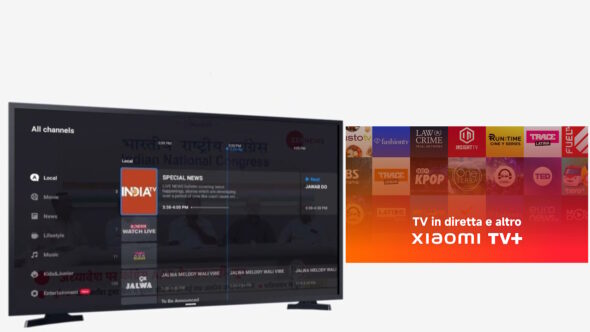 Xiaomi TV+ Italia streaming fast