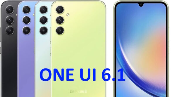 Galaxy A34 5G aggiornamento ONE UI 6.1