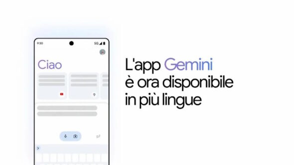 Google Gemini disponibile in Italia