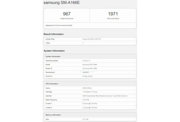 Galaxy A16 5G con Exynos