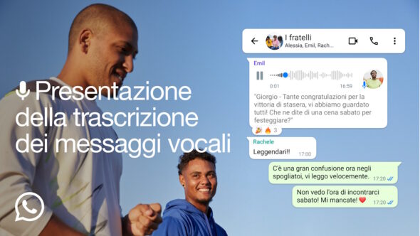 WhatsApp trascrizioni chat vocali