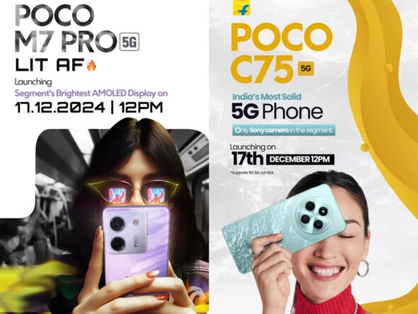 Poco M7 Pro 5G e Poco C75 5G annuncio India